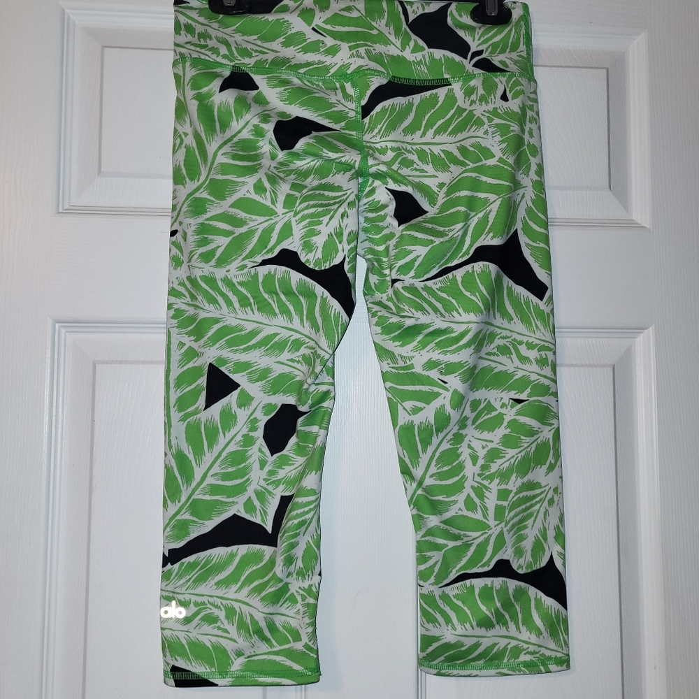 ALO Yoga‎ Airbrush Capri Leggings In Palm Springs Women's Size Small - Picture 6 of 11